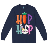 Navy hip hop easter girls toddlers kids leopard bunny Long Sleeve Tee - Bettercallsaul