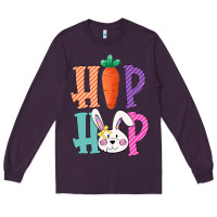 Plum hip hop easter girls toddlers kids leopard bunny Long Sleeve Tee - Bettercallsaul