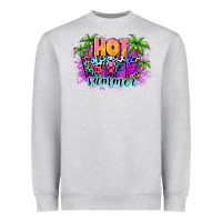 Heather Grey Hot wife summer Heavyweight Sweatshirt - NancyCooperArtShop