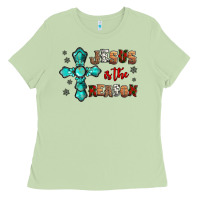 Matcha jesus is the reason for this season christmas Ladies Tee - Jasminsmagicworld