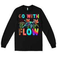 Black go with the flow Long Sleeve Tee - RanaPortraitStore