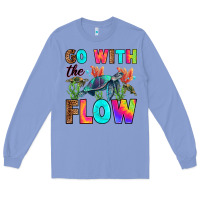 Colony Blue go with the flow Long Sleeve Tee - RanaPortraitStore