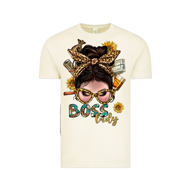 Western Messy Bun Boss Lady With Money Vintage Tee by BundleAndBundleShop | Teevron