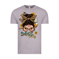 Vintage Zinc Western Messy Bun Boss Lady With Money Vintage Tee - BundleAndBundleShop