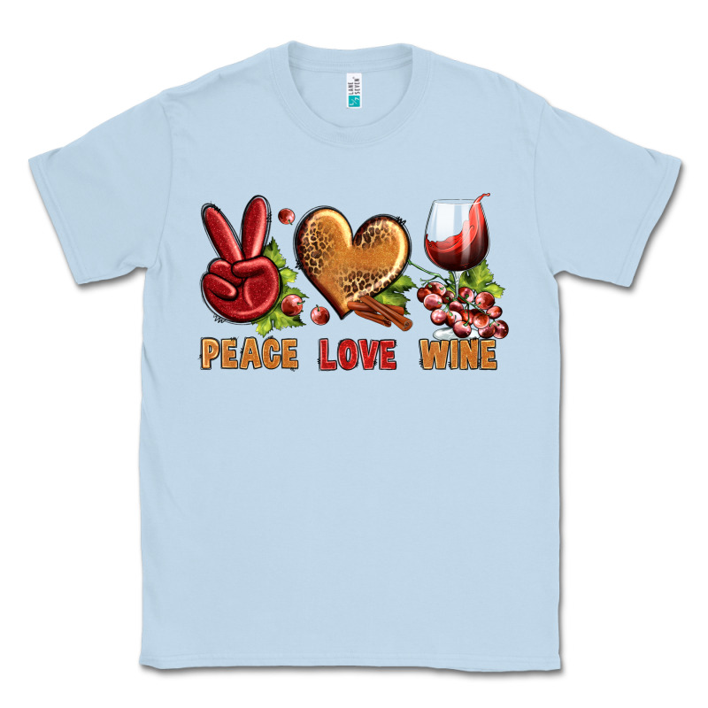 Peace Love Wine Classic Tee by BundleAndBundleShop | Teevron