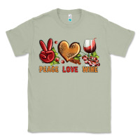 Matcha Peace Love Wine Classic Tee - BundleAndBundleShop