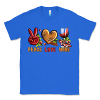 True Royal Peace Love Wine Classic Tee - BundleAndBundleShop