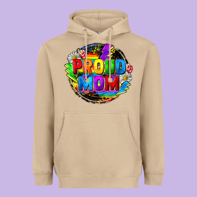 Proud Mom Lgbt Heavyweight Hoodie Designed By Fadigitalartstudio