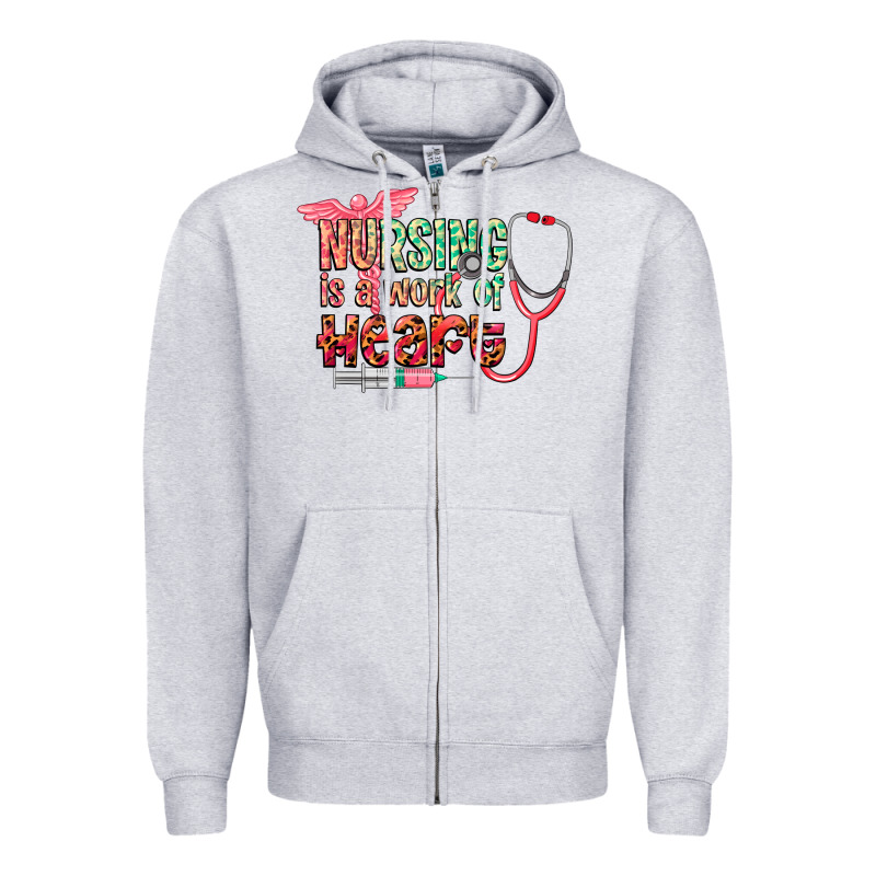 Cowgirl Nursing Is A Work Of Heart Zipper Hoodie by CowGirlArtShop | Teevron