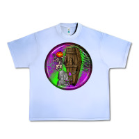 Grape Ice halloween round earrings 1 Urban Heavy Tee - BundleAndBundleShop