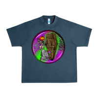 Midnight Navy halloween round earrings 1 Urban Heavy Tee - BundleAndBundleShop