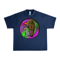Navy halloween round earrings 1 Urban Heavy Tee - BundleAndBundleShop