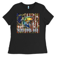 Black Western Reel Cool Dad Bass Ladies Tee - LillyAllenDesigns