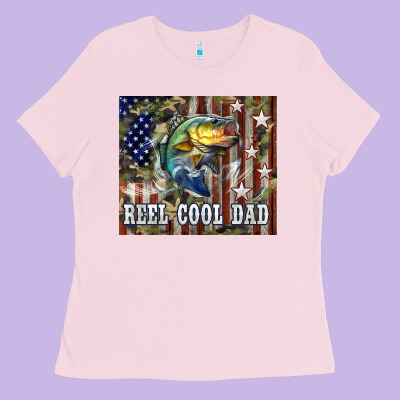 Western Reel Cool Dad Bass Ladies Tee Designed By Lillyallendesigns