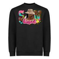 Black Afro woman with sunkissed Heavyweight Sweatshirt - NancyCooperArtShop