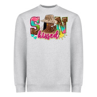 Heather Grey Afro woman with sunkissed Heavyweight Sweatshirt - NancyCooperArtShop