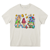 Cream easter gnome with eggs Heavy Core Tee - AdoDesignShop