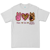 Dove Grey Peace Love German Shepherd Premium Tee - Jasminsmagicworld