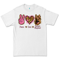 White Peace Love German Shepherd Premium Tee - Jasminsmagicworld