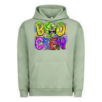 Pigment Oil Green boo crew Urban Hoodie - CowhideDigitalArt