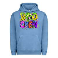 Pigment Pebble Blue boo crew Urban Hoodie - CowhideDigitalArt