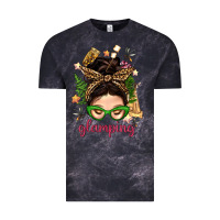 Cloud Black Glamping Messy Bun With Glamping Camp Tent Bbs Vintage Tee - BundleAndBundleShop