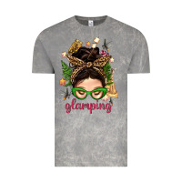 Cloud Rock Glamping Messy Bun With Glamping Camp Tent Bbs Vintage Tee - BundleAndBundleShop