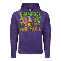 Cloud Purple Shamrock and roll Vintage Hoodie - BundleAndBundleShop