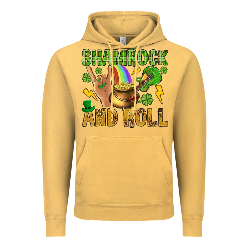 Shamrock And Roll Vintage Hoodie by BundleAndBundleShop | Teevron