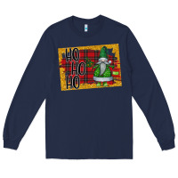 Navy Christmas Ho Ho Ho Long Sleeve Tee - Bettercallsaul