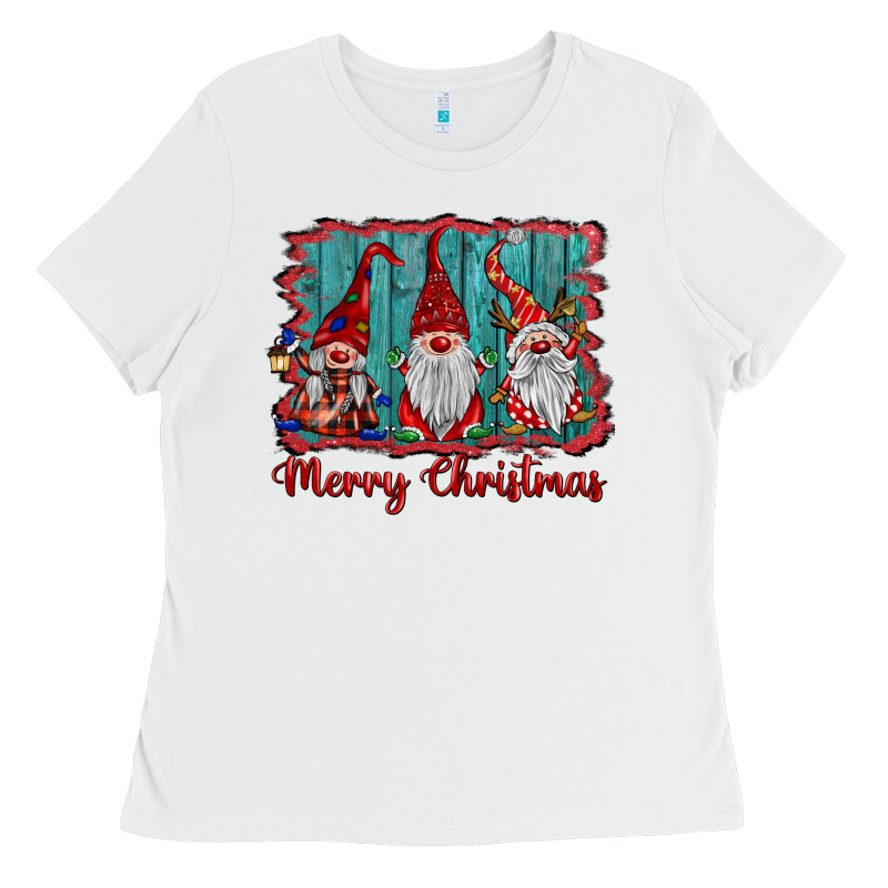 Merry Christmas Gnomes Ladies Tee by BarkalooDesign | Teevron