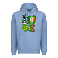 Colony Blue Love St. Patrick's Premium Hoodie - OliviaCreatesArt