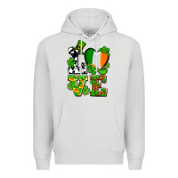 Dove Grey Love St. Patrick's Premium Hoodie - OliviaCreatesArt