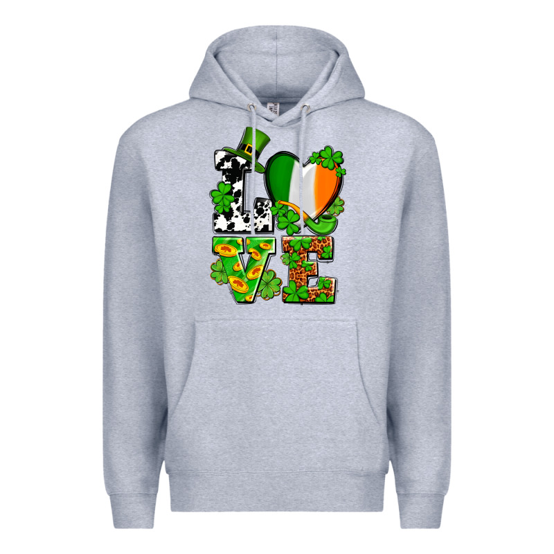 Love St. Patrick's Premium Hoodie by OliviaCreatesArt | Teevron