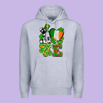 Love St. Patrick's Premium Hoodie Designed By Oliviacreatesart