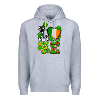 Heather Grey Love St. Patrick's Premium Hoodie - OliviaCreatesArt