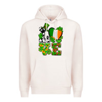Pale Pink Love St. Patrick's Premium Hoodie - OliviaCreatesArt