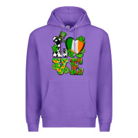 Purple Love St. Patrick's Premium Hoodie - OliviaCreatesArt