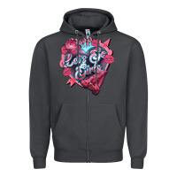 Smoke Let's go girls pink Valentine's Day Zipper Hoodie - HowdyJamesFarm