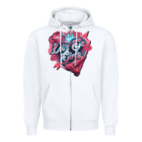 White Let's go girls pink Valentine's Day Zipper Hoodie - HowdyJamesFarm
