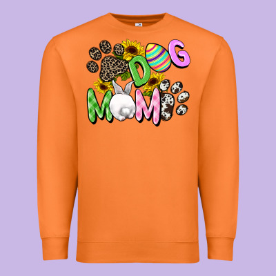 Dog Mom Easter Mother's Day Premium Sweatshirt Designed By Fadigitalartstudio
