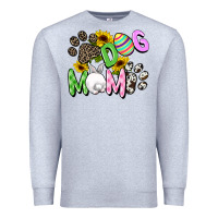Heather Grey Dog mom Easter Mother's Day Premium Sweatshirt - FaDigitalArtStudio