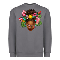 Storm Afro Woman Summer Heavyweight Sweatshirt - texasbilliewilder