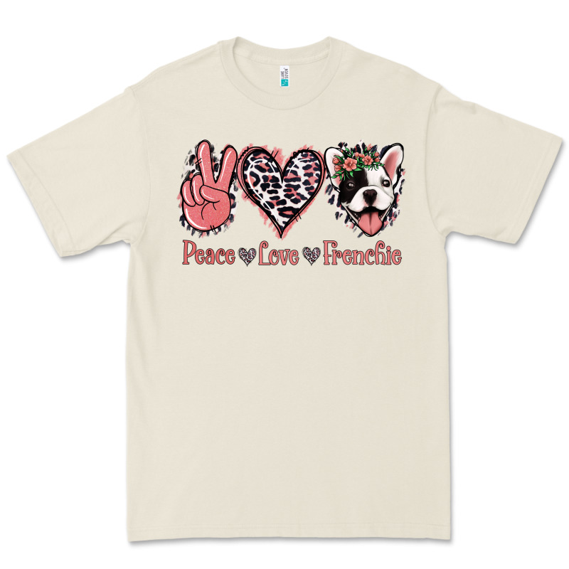 Peace Love French Bulldog Premium Tee by Jasminsmagicworld | Teevron
