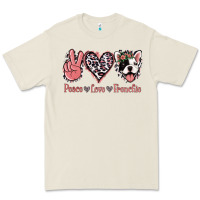 Bone Peace Love French Bulldog Premium Tee - Jasminsmagicworld