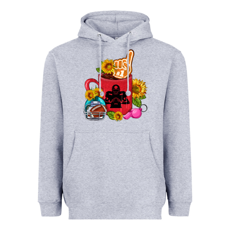 Western Football Coffee Cup Heavyweight Hoodie by FaDigitalArtStudio | Teevron