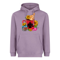 Lavender Western Football Coffee cup Heavyweight Hoodie - FaDigitalArtStudio