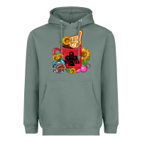 Sage Western Football Coffee cup Heavyweight Hoodie - FaDigitalArtStudio