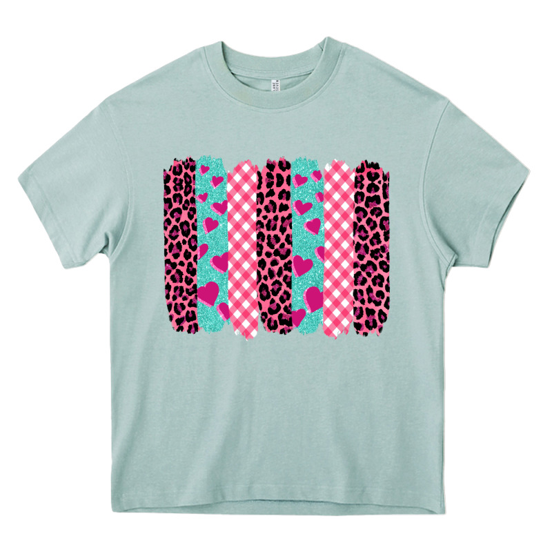 Valentine's Day Brushstrokes Heavy Core Tee by BarkalooDesign | Teevron