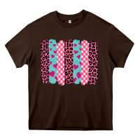 Chocolate Brown valentine's day brushstrokes Heavy Core Tee - BarkalooDesign